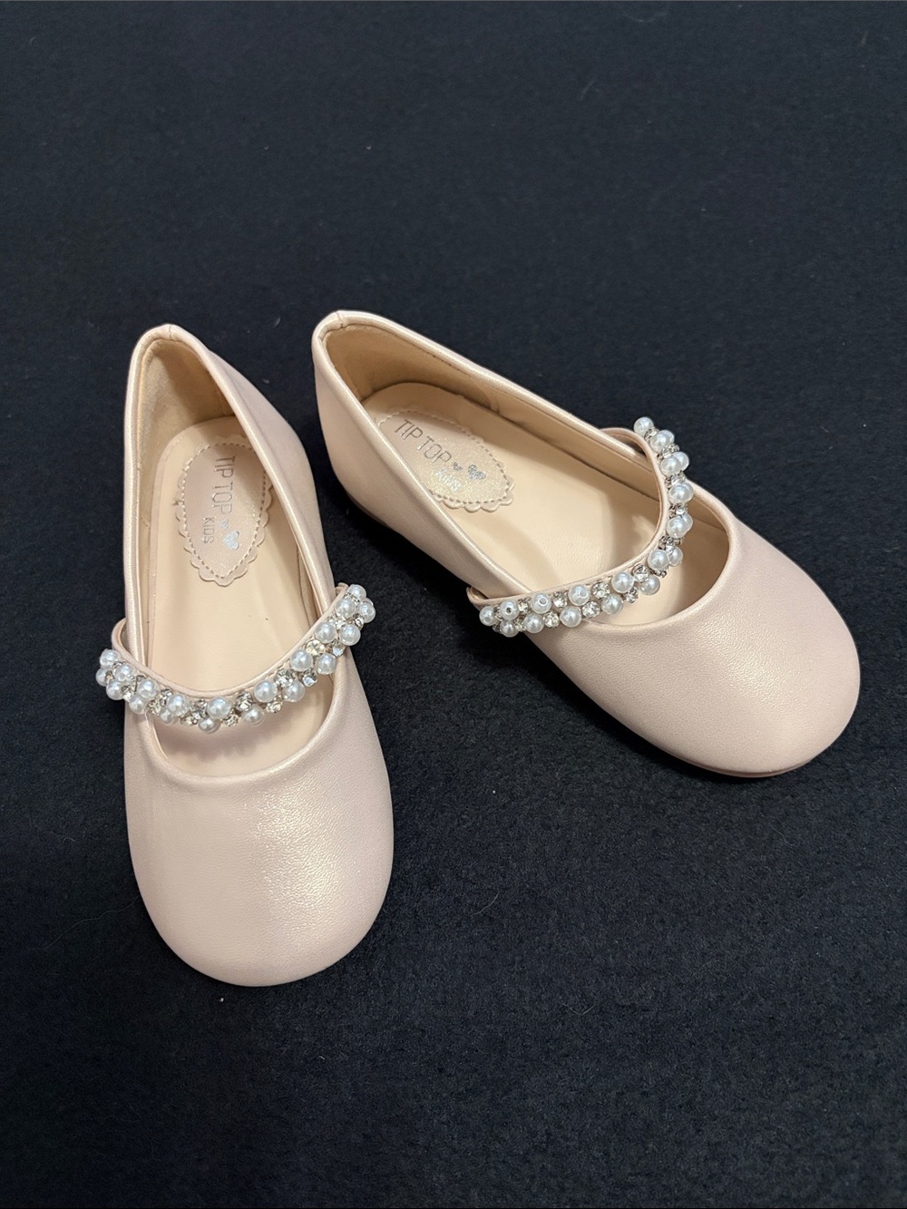 Girls Nude Pink Toddler Mary Jane Tip Top Kids Ballet Flat Size 8